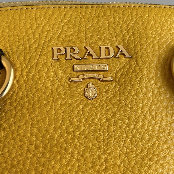 Prada Used good condition yellow bag - Picture 2 of 12